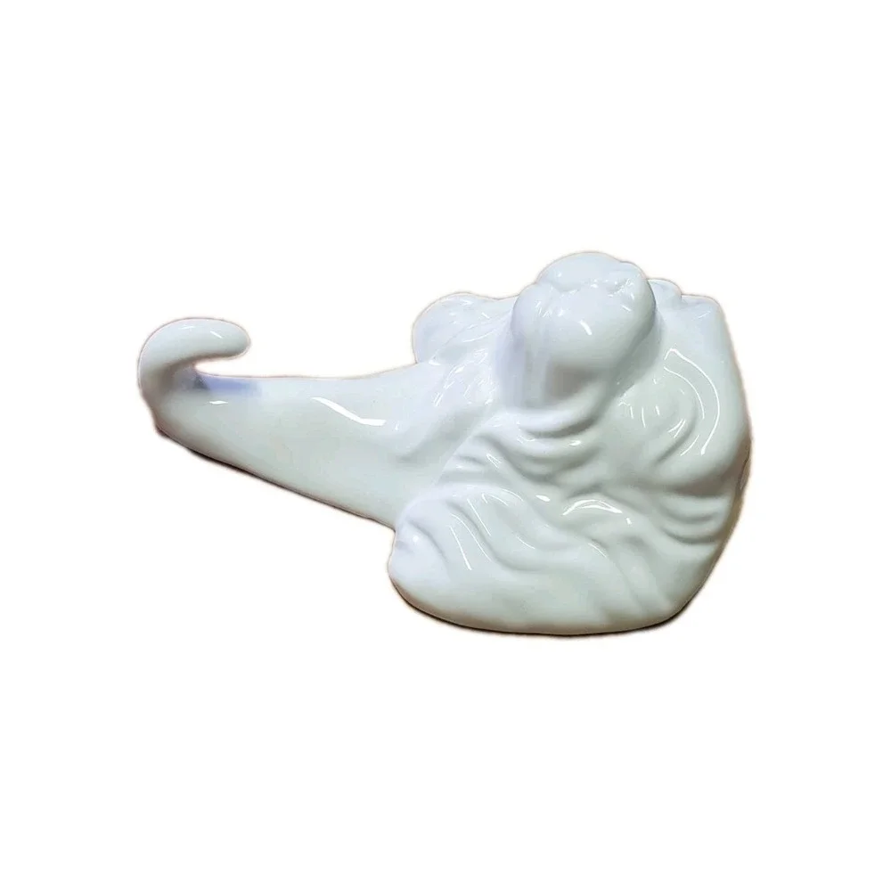 Springer‎ Spaniel Dog Head Figurine Wall Hook Hanging White Ceramic
